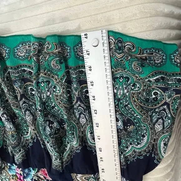 Bila Women Sleeveless dress Boho Beach Paisley Size M embroidered multicolor - Picture 10 of 11